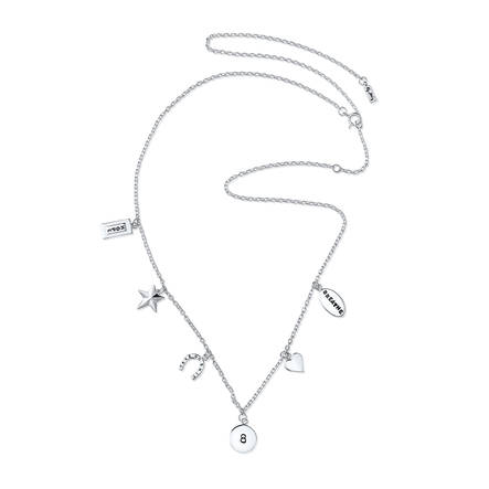 Efva Attling Mini Messages hopeinen kaulakoru 10-100-02070 - Naisten kaulakorut - 10-100-02070 - 1