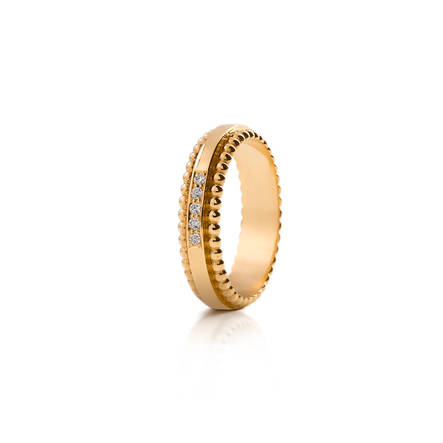 Lumoava Hertta keltakultainen timanttisormus 5x0,01ct L722139300000 - Lumoava kihla- ja vihkisormukset - L72213930150 - 1