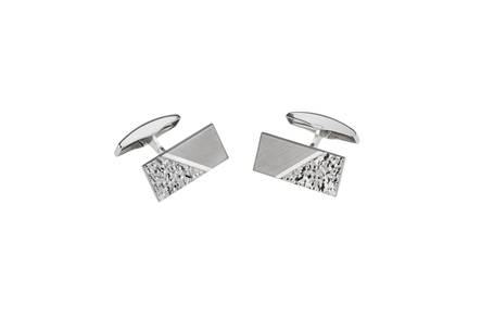 Saurum Hopeiset kalvosinnapit SA465000000 ,Nikkelitön, 21 x 10mm - Miesten korut - SA465000000 - 1