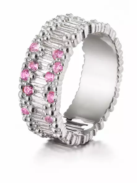 Lumoava Tiara valkokultainen safiirisormus 10 x 2mm safiirit L82241450000 - Lumoava kihla- ja vihkisormukset - L82241450150 - 1