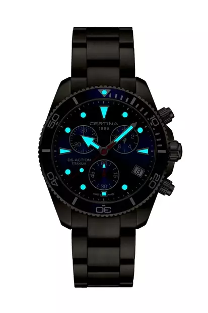Certina DS Action Chrono miesten titaaninen rannekello C048.417.44.041.00 - Miesten kellot - C0484174404100 - 2