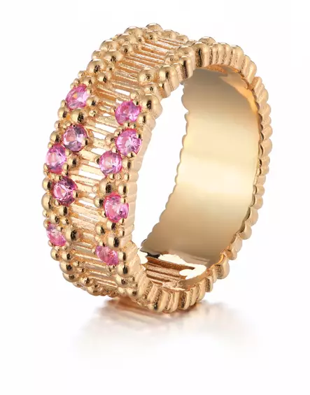 Lumoava Tiara keltakultainen safiirisormus 10 x 2mm safiirit L72241450000 - Lumoava kihla- ja vihkisormukset - L72241450150 - 1