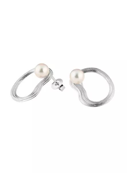 Lumoava Uoma korvakorut hopeaa ja Akoya helmillä - Lumoava korvakorut - L54265944000 - 1