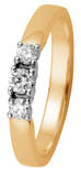 Kohinoor Margit keltakultainen timanttisormus 0,22ct 033-210-22 - Timanttisormukset - 033-210-22-170 - 1
