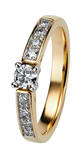 Kohinoor Margit keltakultainen timanttisormus 0,31ct 033-210-31 - Timanttisormukset - 033-210-31-170 - 1