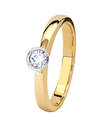 Kohinoor Sofia keltakultainen timanttisormus 0,13ct 033-403-14 - Timanttisormukset - 033-403-14-170 - 1