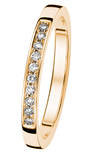 Kohinoor Stella keltakultainen timanttisormus 0,10ct 033-240-10 - Timanttisormukset - 033-240-10-160 - 1