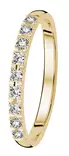 Kohinoor keltakultainen timanttisormus 9k 9x0,02ct LAB 039L-115K-18 - Timanttisormukset - 039L-115K-18-180 - 1