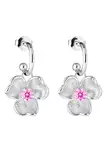 Lumoava Anna korvarengas pinkillä kivellä, hopeaa - Lumoava korvakorut - L54263815000 - 1