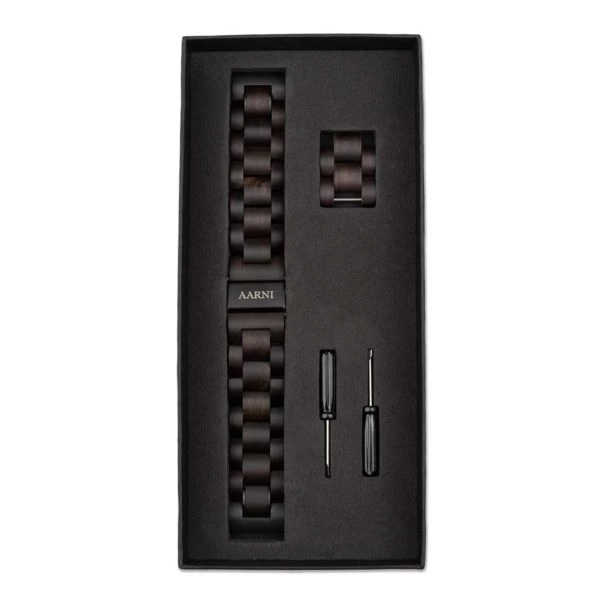 Eebenpuinen kellonranneke 20mm - Aarni kellot - RANNEKEEEBEN20 - 1