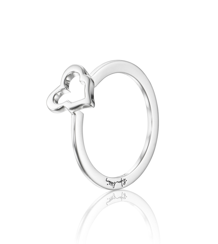 Efva Attling Crazy Heart Ring 13-100-01520 - Hopeasormukset - 13-100-015201650 - 2
