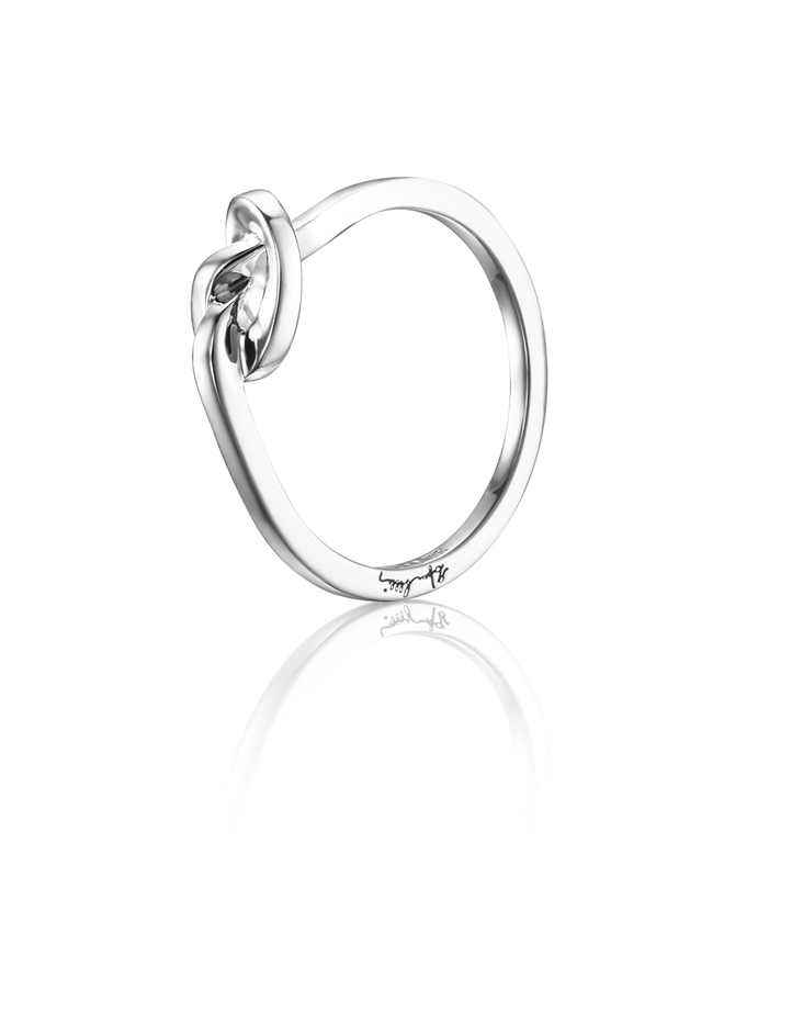 Efva Attling Love Knot sormus 13-100-01601 - Hopeasormukset - 13-100-01601-160 - 1