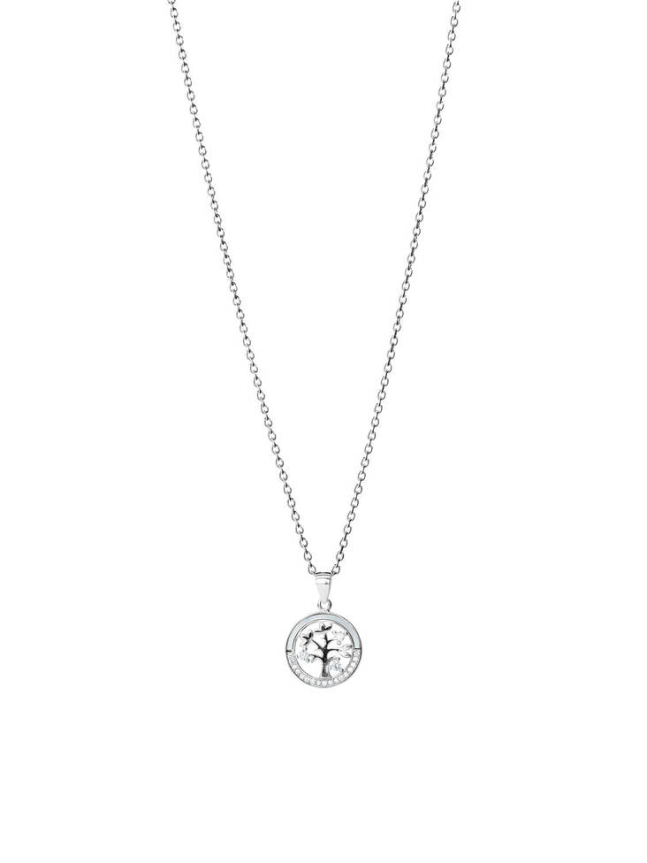 Hopeinen kaulakoru " Elämän puu " - Naisten kaulakorut - ST568706000 - 1
