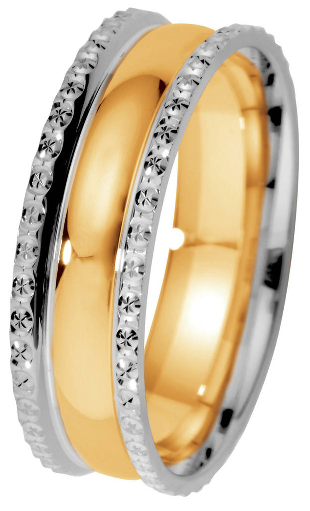 KULTASORMUS 013-925 kelta-valkokultaa - Kihlasormukset - 013-925-160 - 1