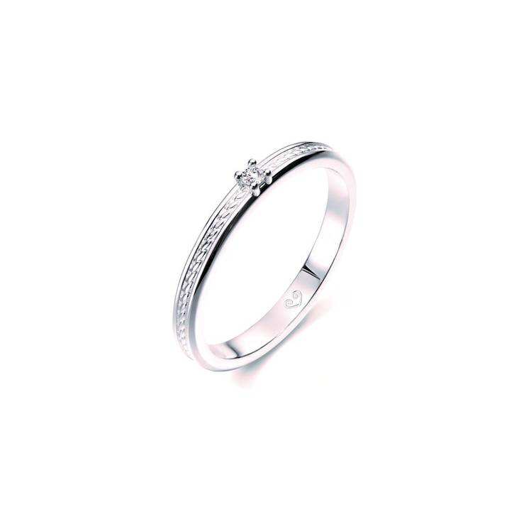 Kalevala-Love Ikiaikainen sormus VK 14K 2,3mm 1 x 0,02ct - Kalevala Love - 541000111D160 - 2