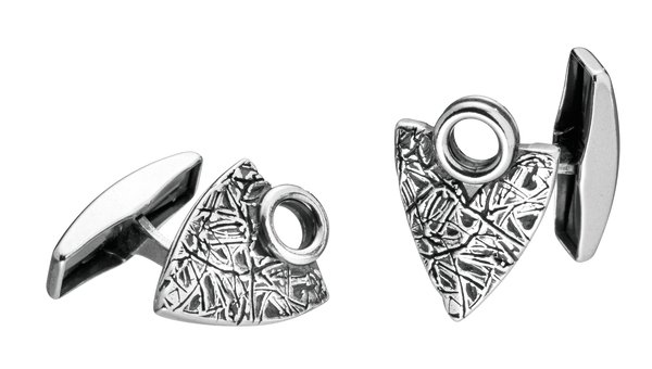 Kalevala Elämän roihu 6911 hopeiset kalvosinnapit 2769110 - Kalevala solmioneulat ja kalvosinnapit - 2769110 - 1