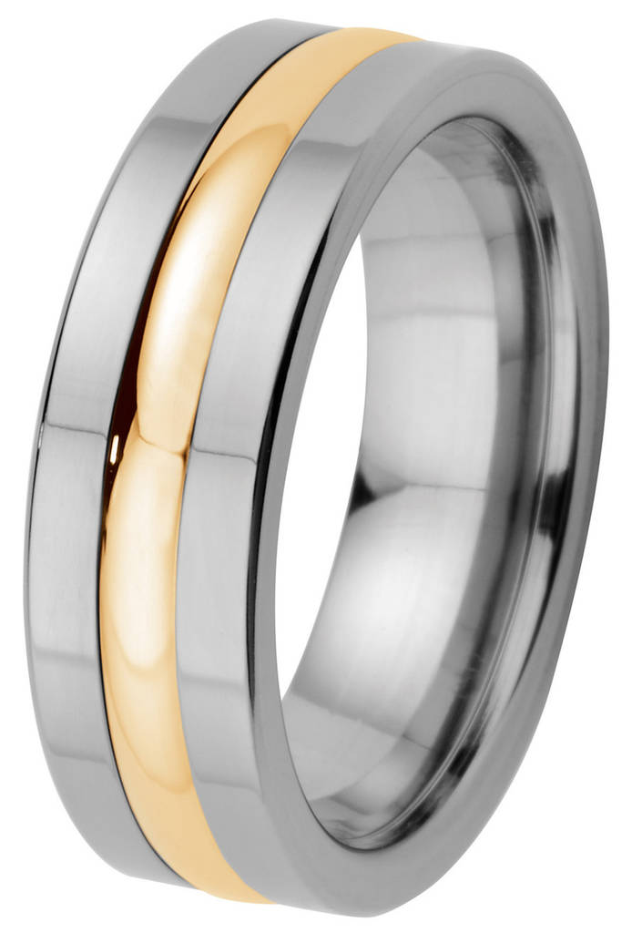 Kohinoor Duetto titaani-kultasormus 006-062 - Kihlasormukset - 006-062-180 - 1
