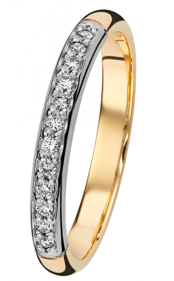 Kohinoor Helene keltakultainen timanttisormus 0,12ct 033-235-12 - Timanttisormukset - 033-235-12-160 - 1