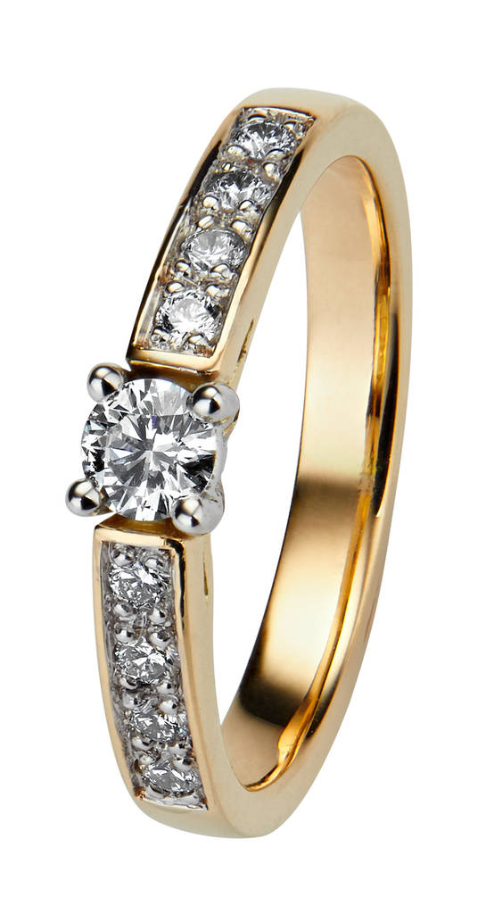 Kohinoor Margit keltakultainen timanttisormus 0,31ct 033-210-31 - Timanttisormukset - 033-210-31-170 - 1