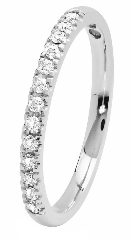 Kohinoor Sofia valkokultainen timanttisormus 0,13ct 033-403V-13 - Timanttisormukset - 033-403V-13-170 - 1