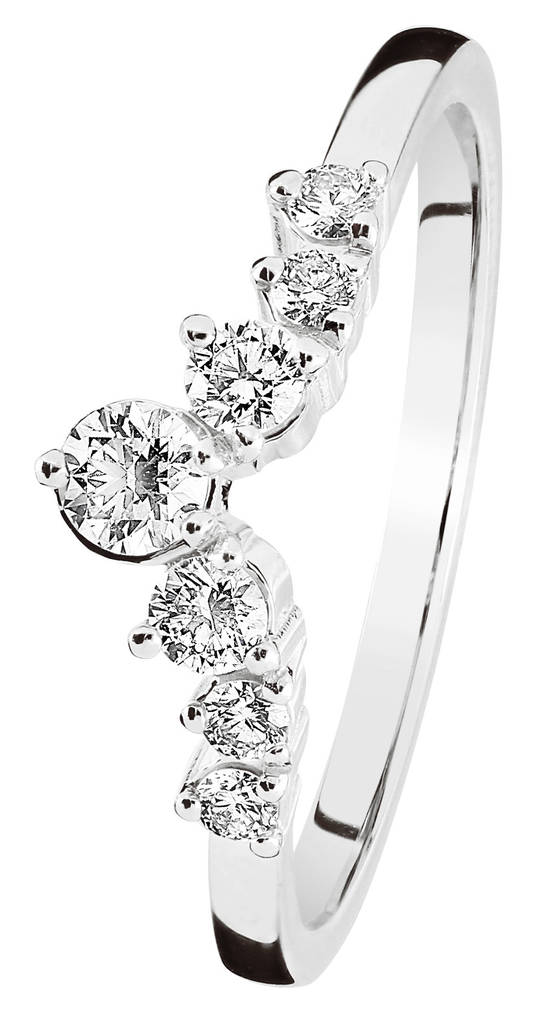 Kohinoor Tia valkokultainen timanttisormus 0,27ct 033-405V-27 - Timanttisormukset - 033-405V-27-170 - 1