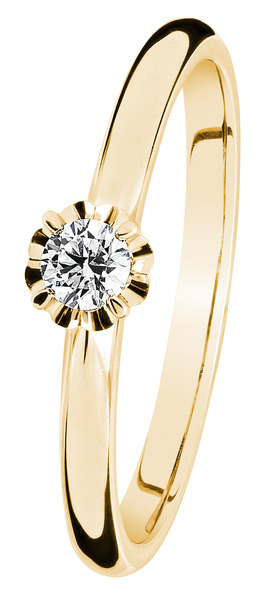 Kohinoor Vega timanttisormus 0,09ct 033-445-10 - Timanttisormukset - 033-445-10-160 - 1