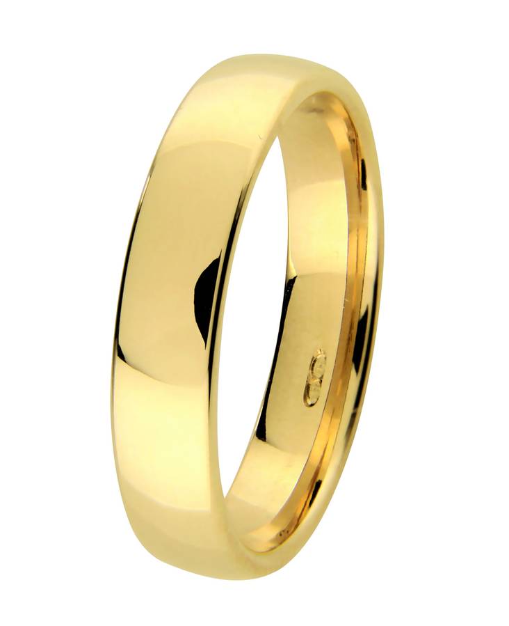 Kohinoor keltakultainen kihlasormus 5mm 003-305 - Kihlasormukset - 003-305-190 - 1