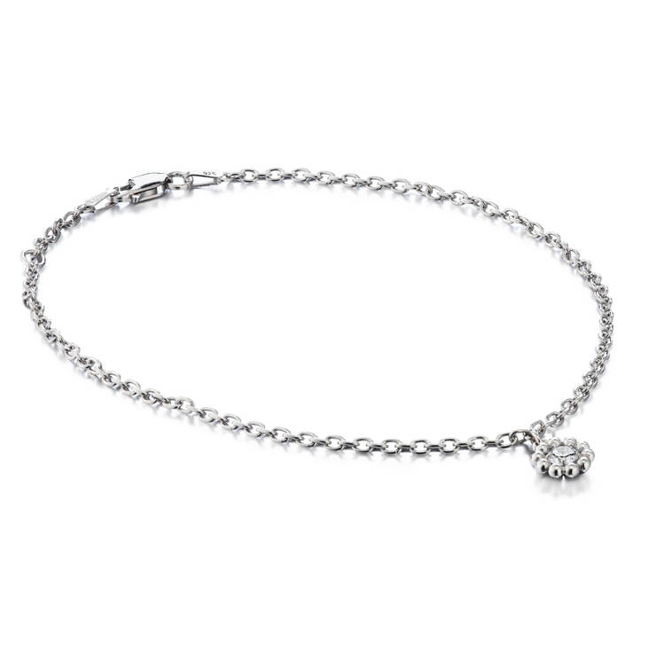 Lumoava Daisy hopeinen nilkkaketju L59248100000 - Lumoava rannekorut - L59248100000 - 1