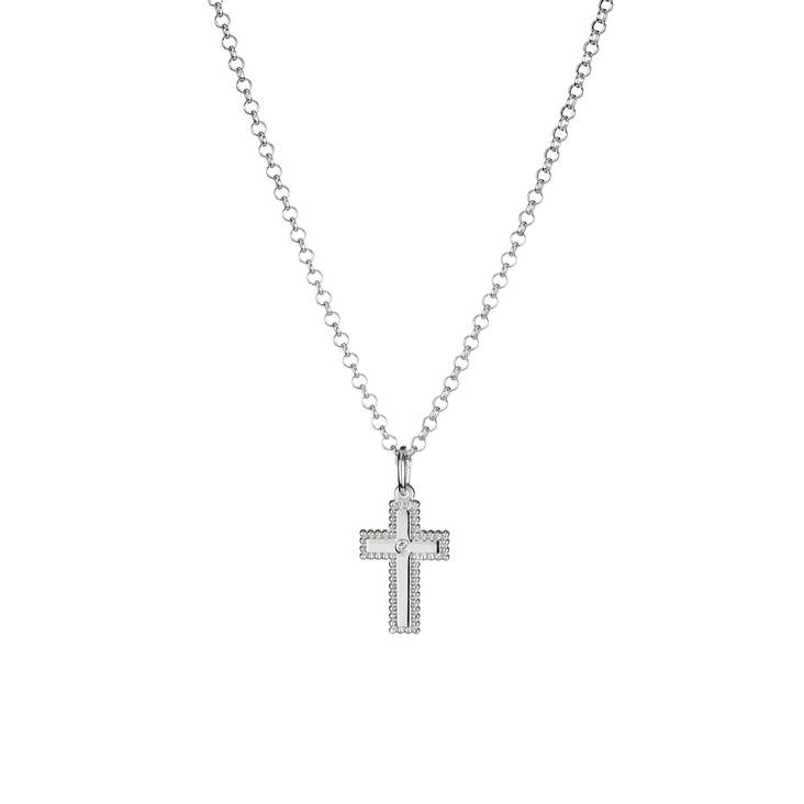 Lumoava Helmi hopeinen ristiriipus timantilla L50214130000 - Lumoava kaulakorut ja riipukset - L50214130000 - 1