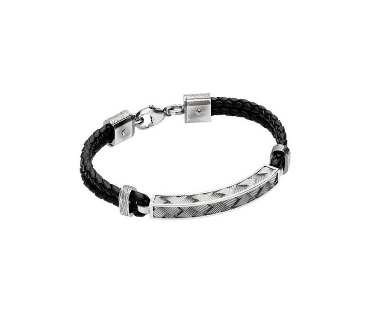 Lumoava Oiva nahkainen rannekoru L53221696210 - Miesten rannekorut - L53221696210 - 1