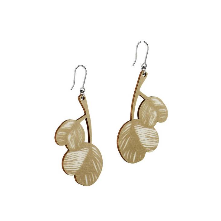 Lumoava Verso puukorvakorut kulta. LV5225000050 - Lumoava korvakorut - LV5225000050 - 1