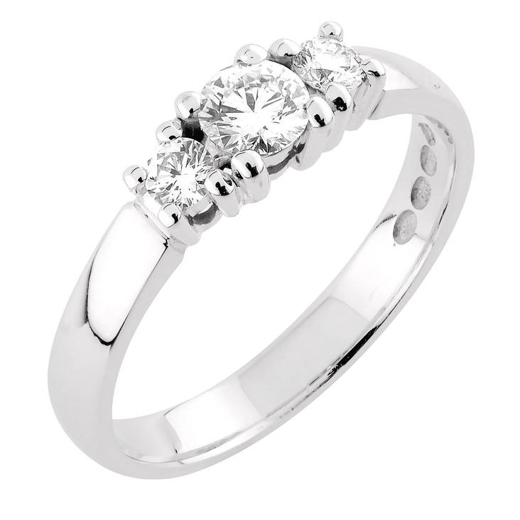 Sandberg Aamukaste III V-133w valkokultainen timanttisormus 0,38ct - Timanttisormukset - V-133W-160 - 1