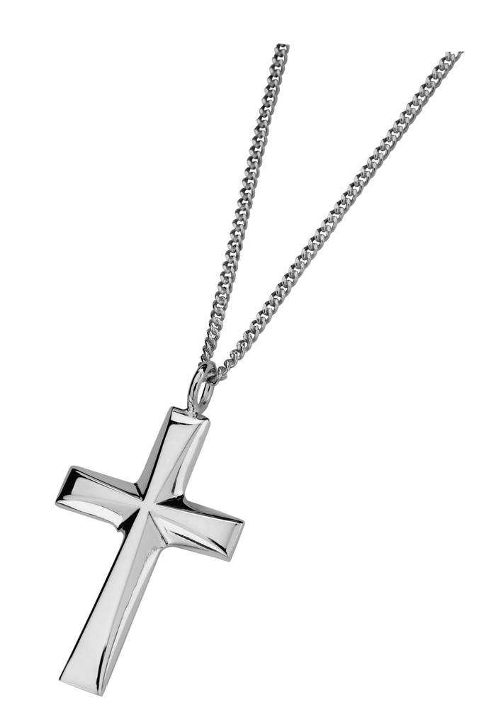 Saurum Oy:n hopeinen ristiriipus ketjulla 5013 00 - Ristit - 501300000 - 1