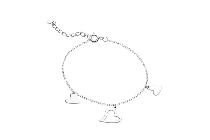 Sorea hopeinen sydän rannekoru - Naisten rannekorut - ST530000 - 1