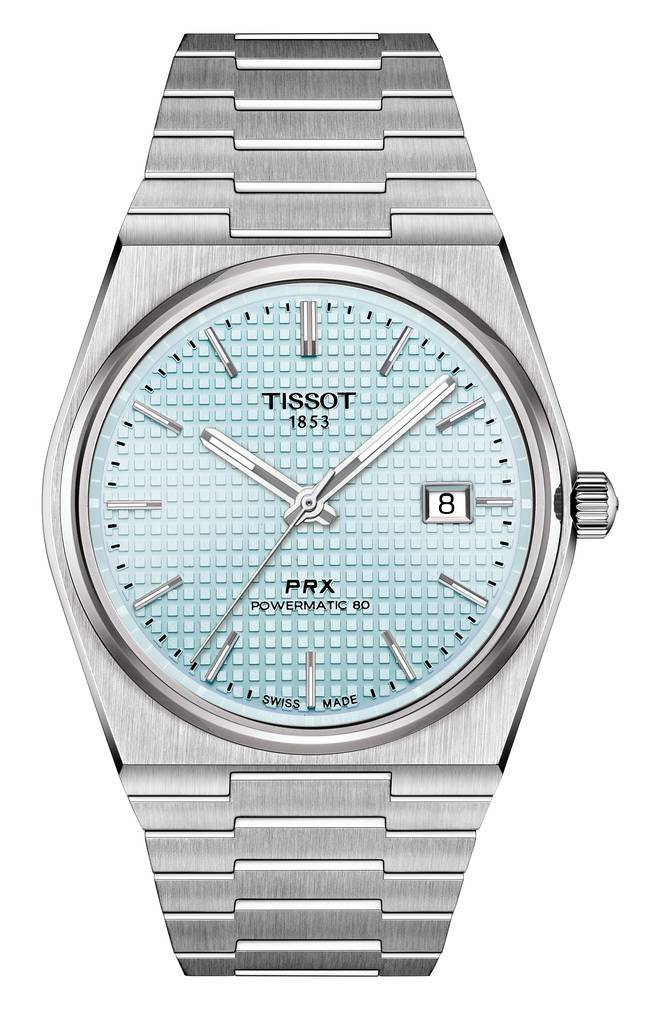Tissot Powermatic 80 PRX Ice Blue miesten rannekello T137.407.11.351.00 - Miesten kellot - T1374071135100 - 1