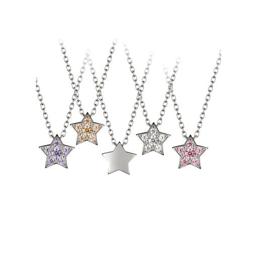 Lumoava Elämäntähti hopeinen riipus zirkoneilla - Lumoava kaulakorut ja riipukset - L56228613000 - 1