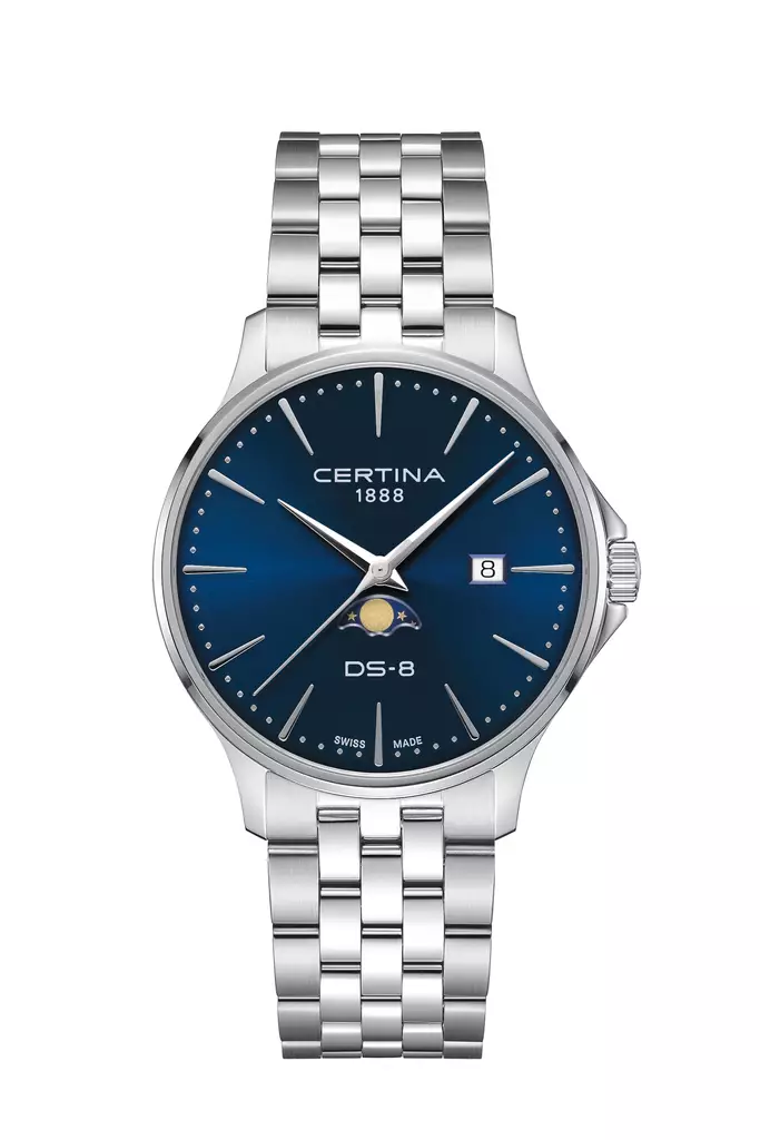 Certina DS-8 Moon Phase miesten rannekello C045.423.11.041.00 - Miesten kellot - C0454231104100 - 1