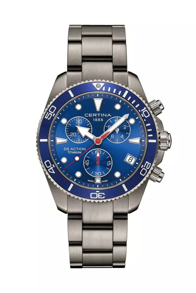 Certina DS Action Chrono miesten titaaninen rannekello C048.417.44.041.00 - Miesten kellot - C0484174404100 - 1