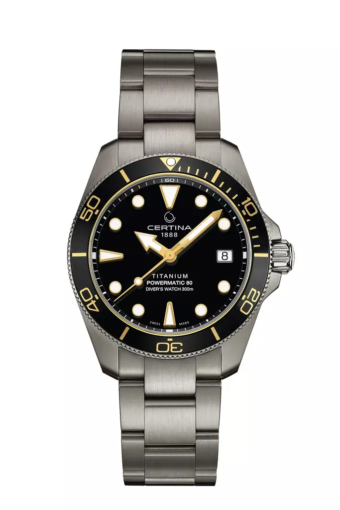 Certina DS Action Diver 38mm Powermatic80 miesten titaaninen automaattikello C048.807.44.051.00 - Miesten kellot - C0488074405100 - 1