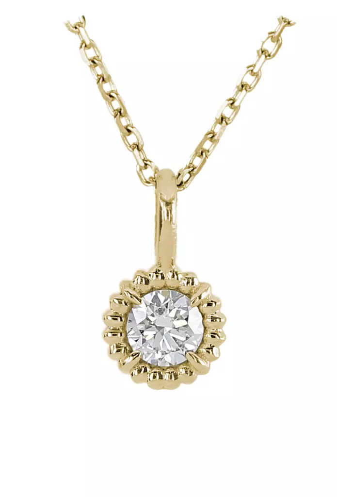 Kohinoor Soma keltakultainen timanttiriipus 0,10ct 123-482K-10 - Naisten kaulakorut - 123-482k-10 - 1