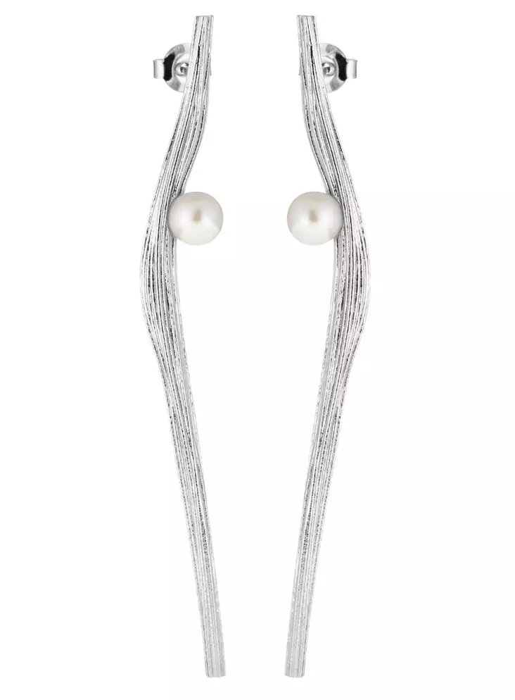 Lumoava Uoma korvakorut hopeaa ja Akoya-helmillä - Lumoava korvakorut - L54265914400 - 1