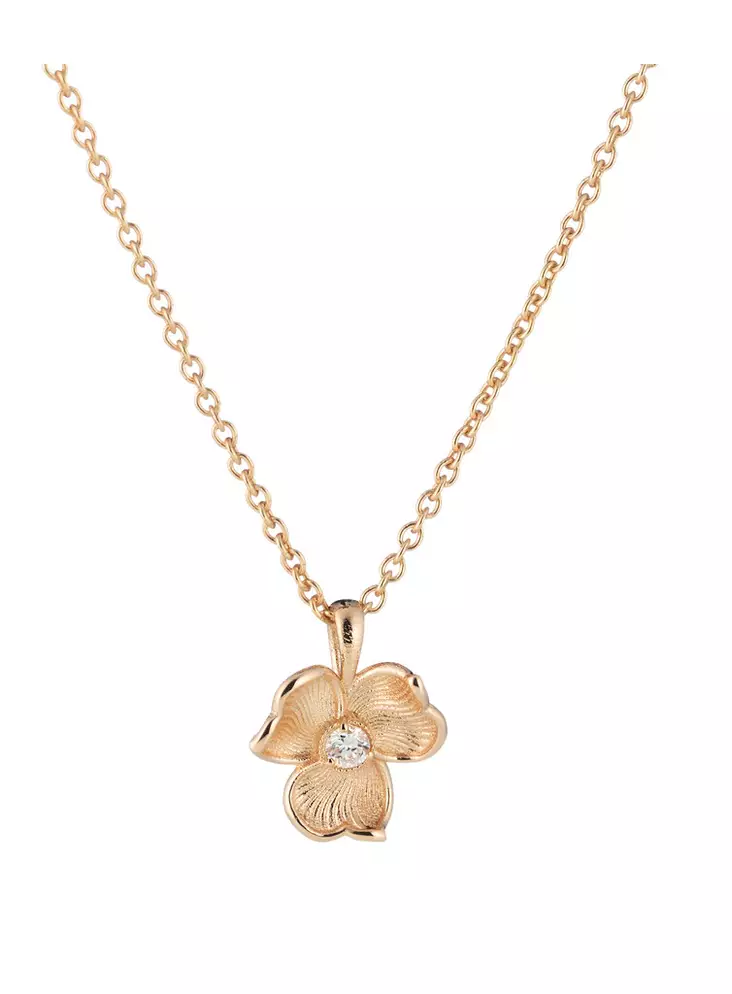 Lumoava Anna riipus 14 ka kultaa, 0,03w/vs LAB timantti - Lumoava kaulakorut ja riipukset - L76263890000 - 1