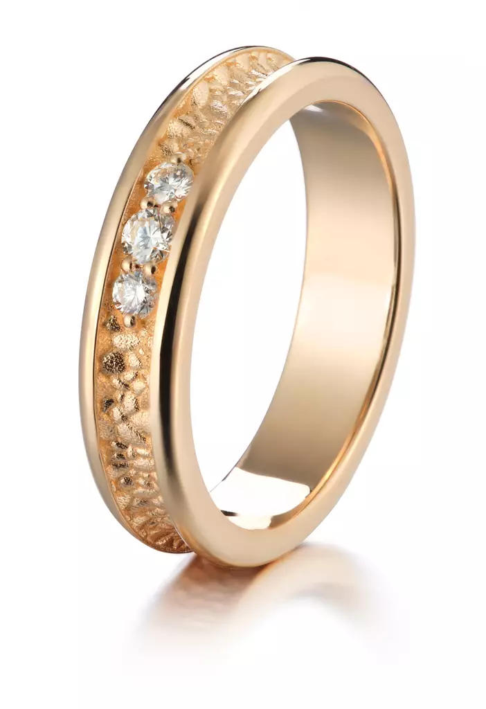 Lumoava Kätkö valkokultainen timanttisormus 2 x 0,03ct + 0,05ct L72242330000 - Lumoava kihla- ja vihkisormukset - L72242330150 - 1