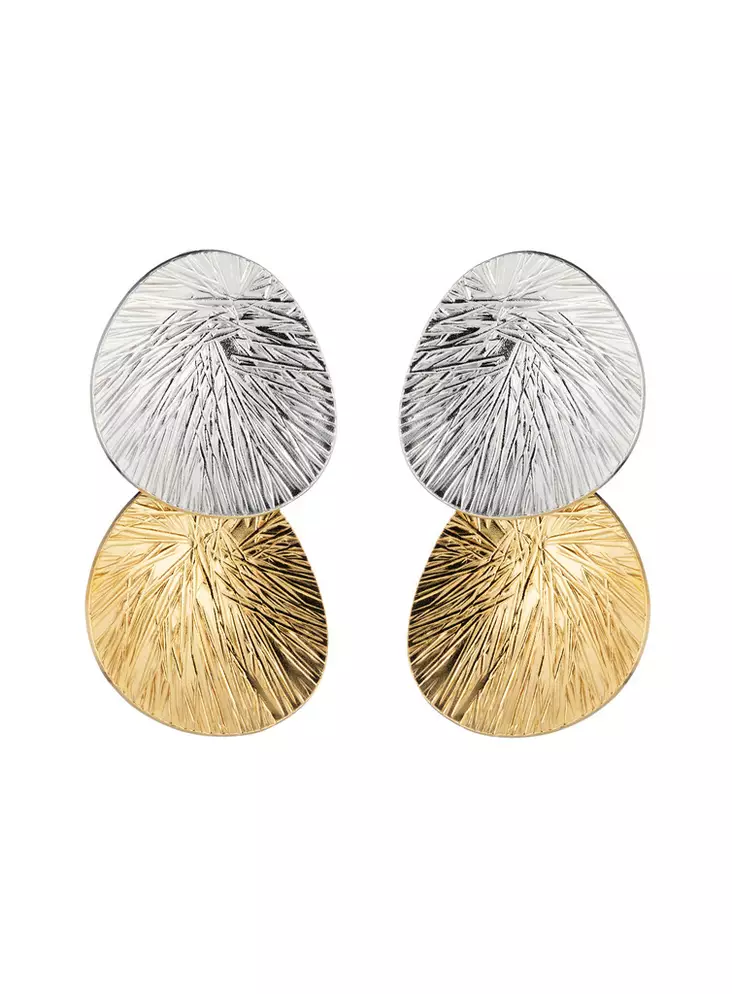 Lumoava Lily pienet korvakorut hopeaa ja kullattua hopeaa - Lumoava korvakorut - L54267900000 - 1