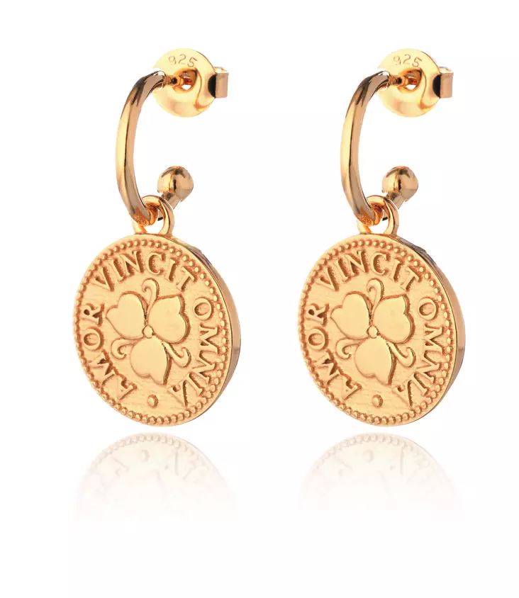 Lumoava Penny korvakorut kullattua hopeaa L64251100000 - Lumoava korvakorut - L64251100000 - 1