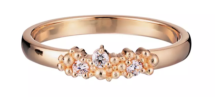 Lumoava Tiara keltakultainen timanttisormus 3x0,03ct L72261413000 - Lumoava kihla- ja vihkisormukset - L72261413150 - 1