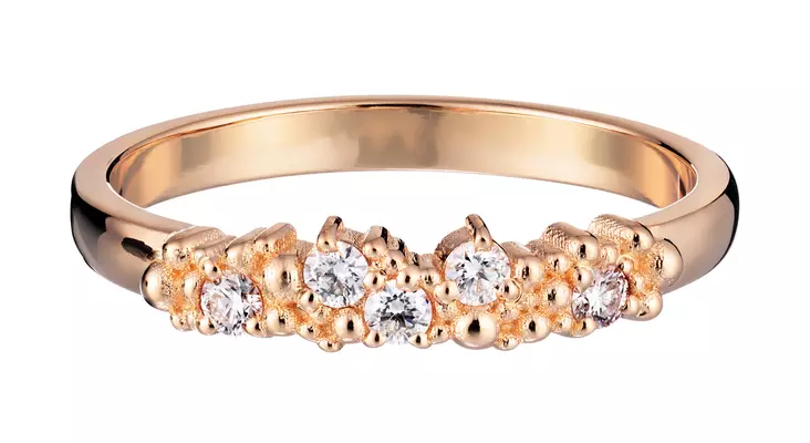 Lumoava Tiara keltakultainen timanttisormus 5 x 0,03ct L72261430000 - Lumoava kihla- ja vihkisormukset - L72261430150 - 1