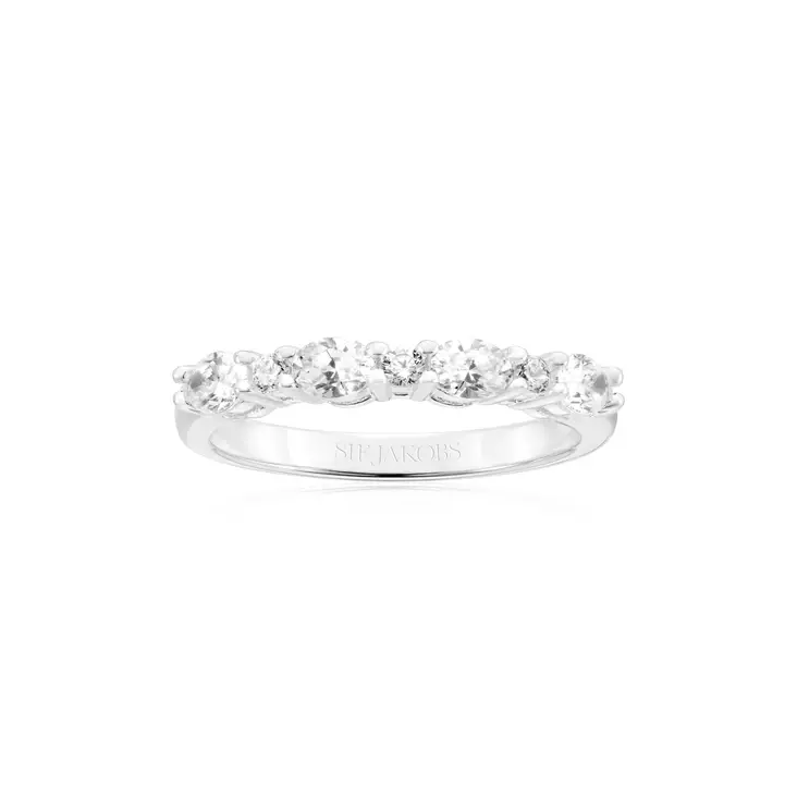 Sif Jakobs Ellera Ovale hopeinen sormus SJ-R2416-CZ - Hopeasormukset - SJ-R2416-CZ-50 - 1