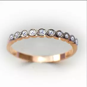 TIMANTTISORMUS 10x0,005 KELTAKULTAA - Timanttisormukset - 09081-05-160 - 1