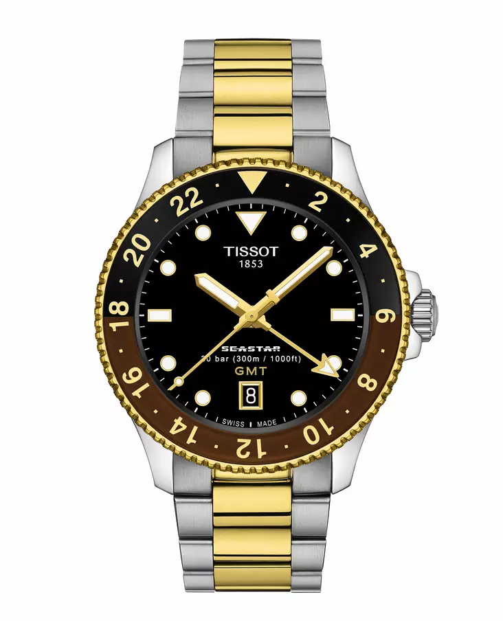 Tissot Seastar 1000 quartz GMT miesten rannekello T120.852.22.051.00 - Miesten kellot - T1208522205100 - 1